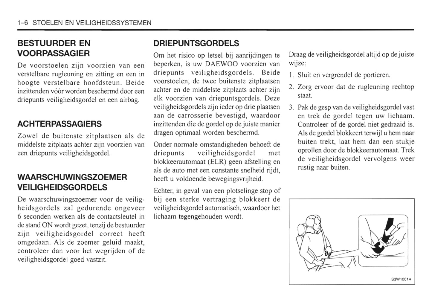 2000-2006 Daewoo Evanda Bedienungsanleitung | Niederländisch