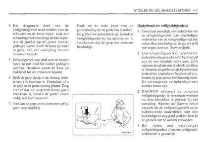 2000-2006 Daewoo Evanda Bedienungsanleitung | Niederländisch