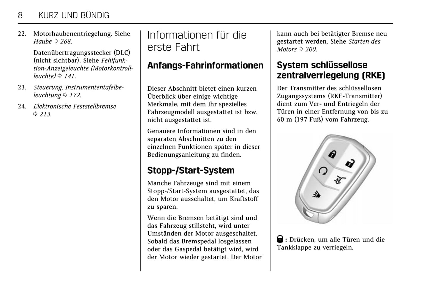 2017-2018 Cadillac XT5 Owner's Manual | German