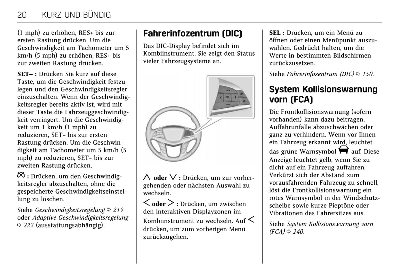 2017-2018 Cadillac XT5 Owner's Manual | German