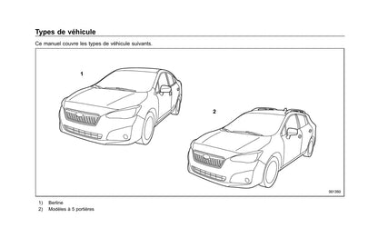 2017 Subaru Impreza Gebruikershandleiding | Frans