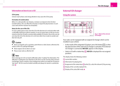 Skoda Radio Dance Owner's Manual 2007