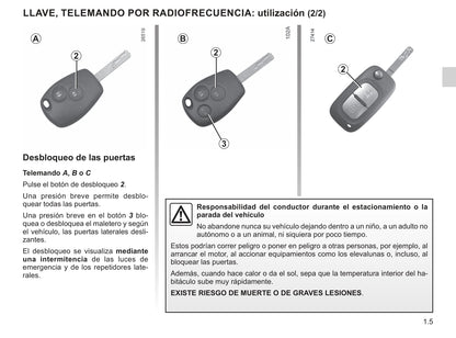 2013-2020 Renault Kangoo Manuel du propriétaire | Espagnol