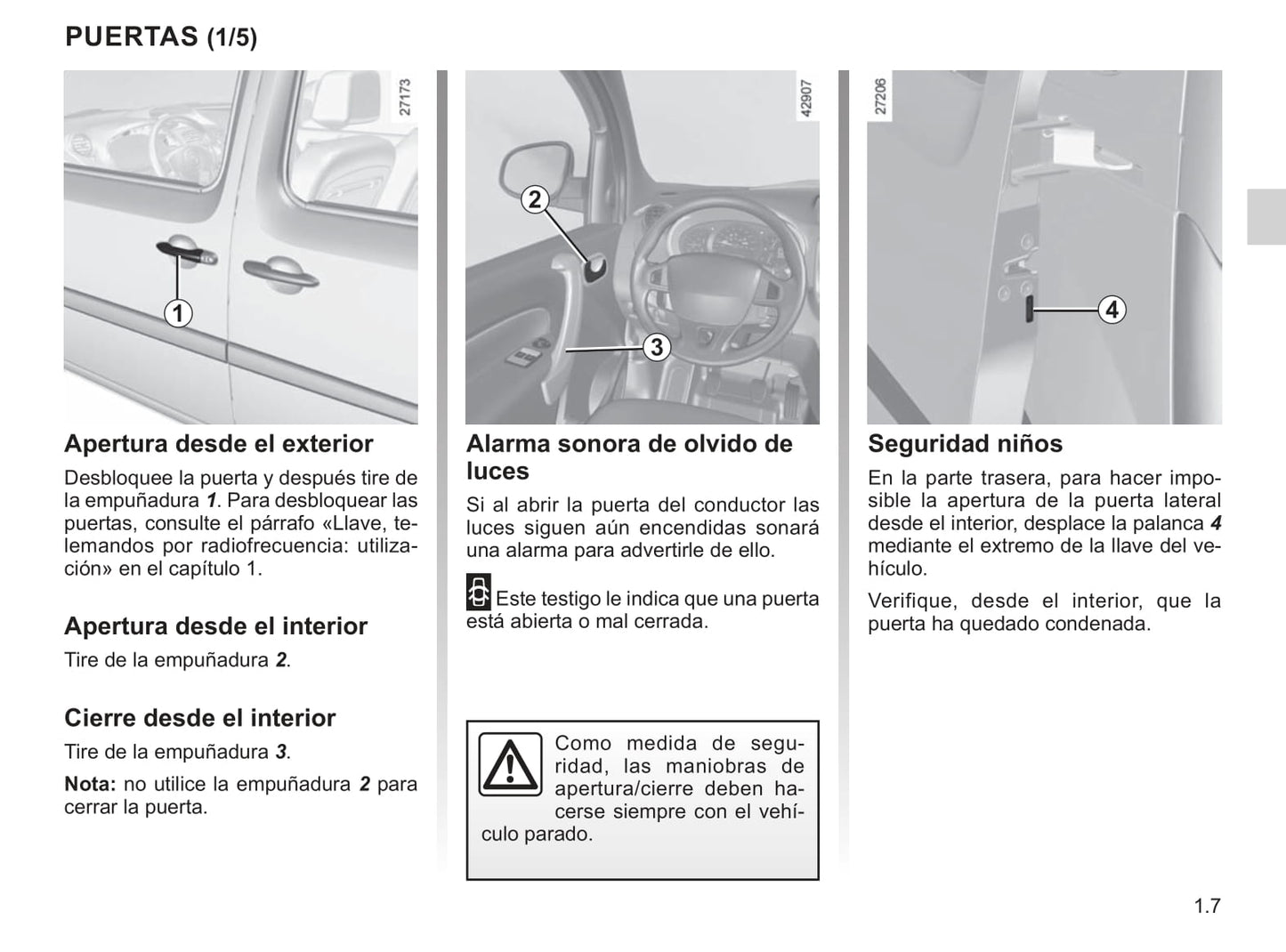 2013-2020 Renault Kangoo Manuel du propriétaire | Espagnol