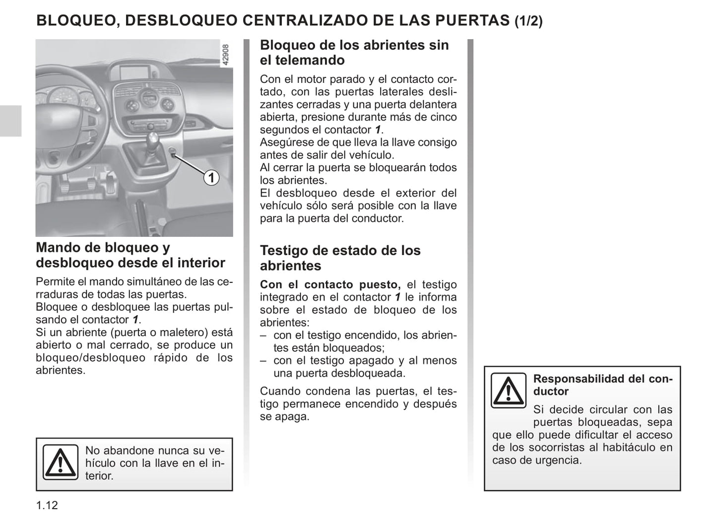 2013-2020 Renault Kangoo Manuel du propriétaire | Espagnol