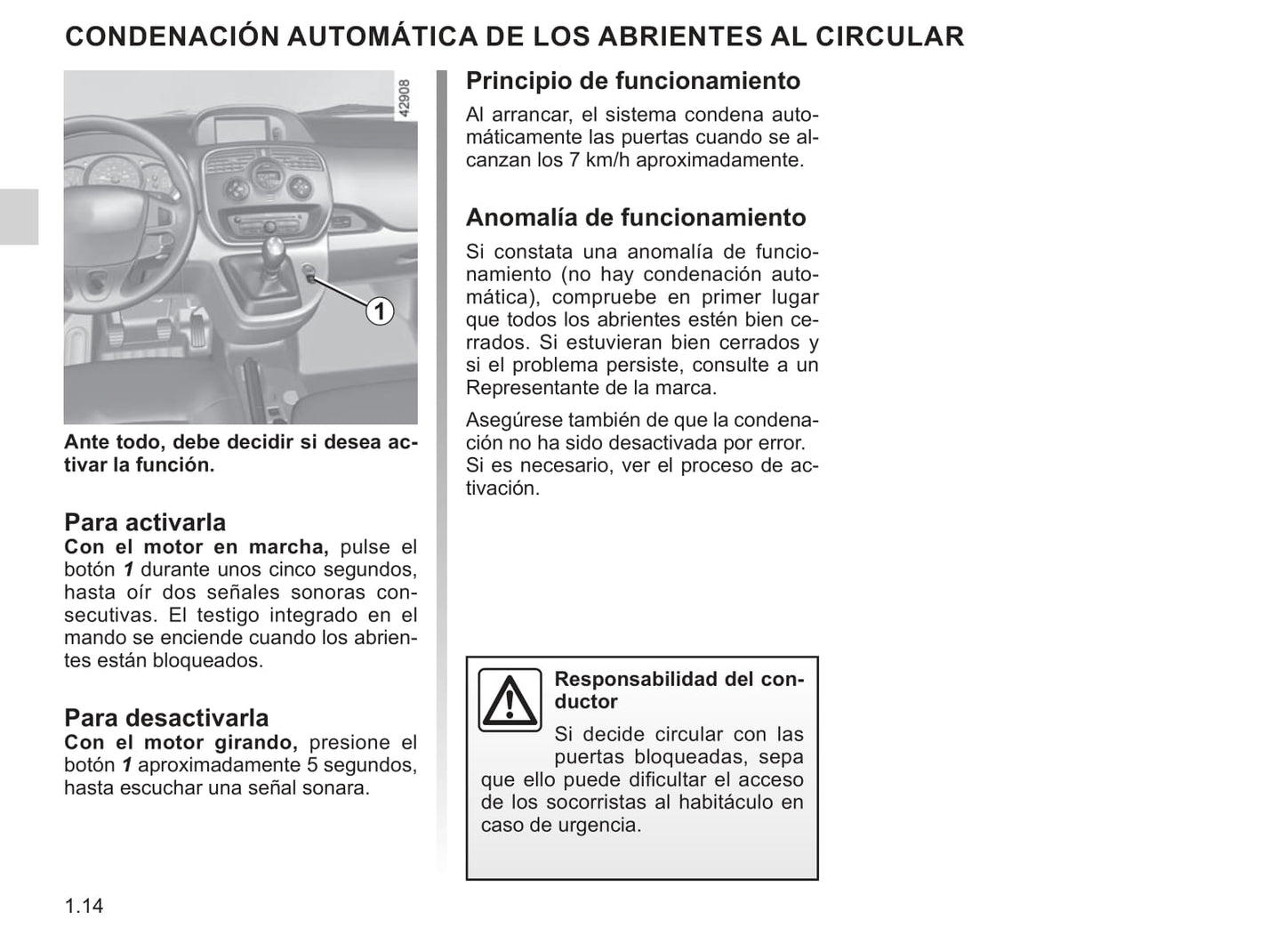 2013-2020 Renault Kangoo Manuel du propriétaire | Espagnol