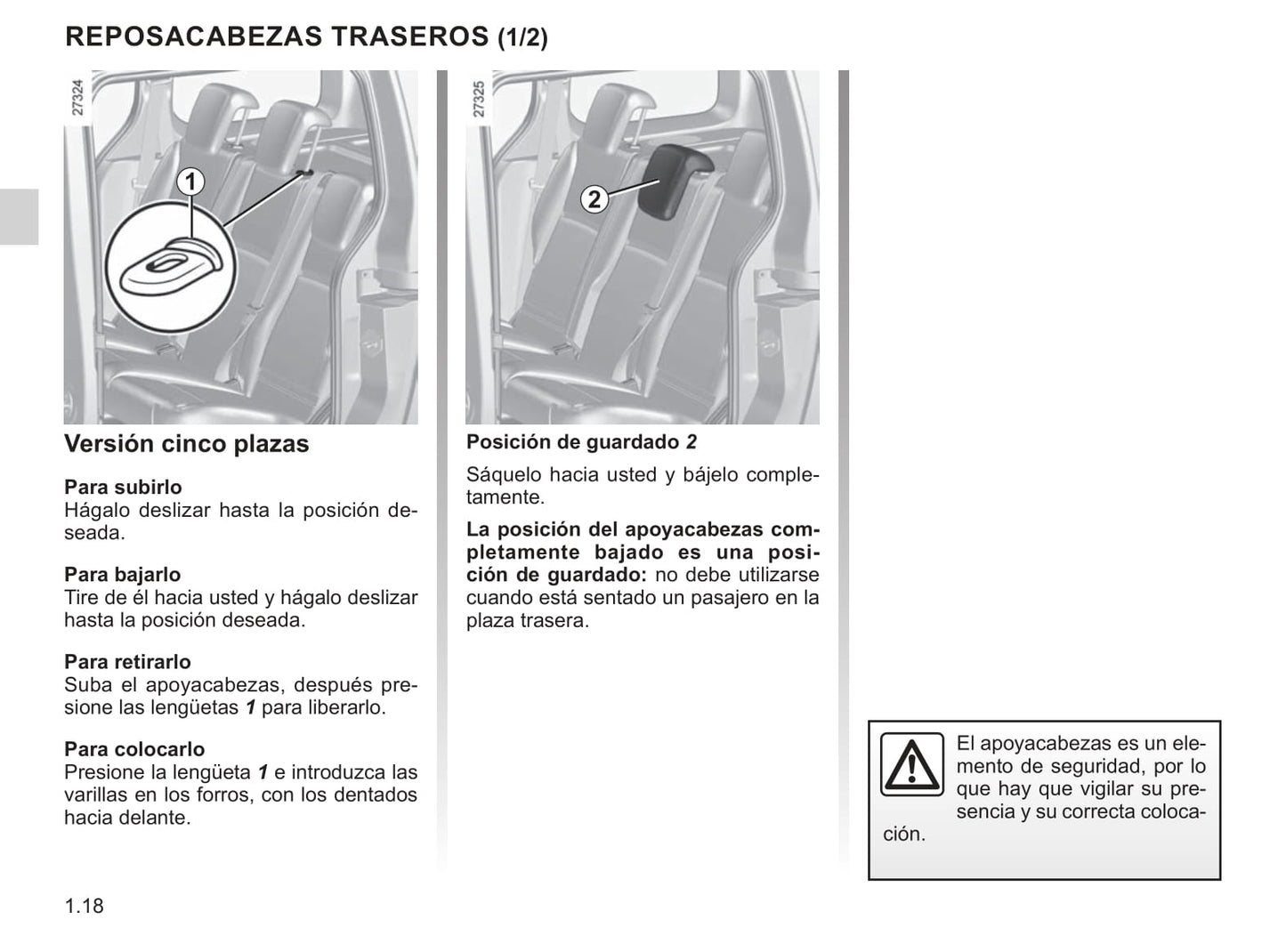 2013-2020 Renault Kangoo Manuel du propriétaire | Espagnol