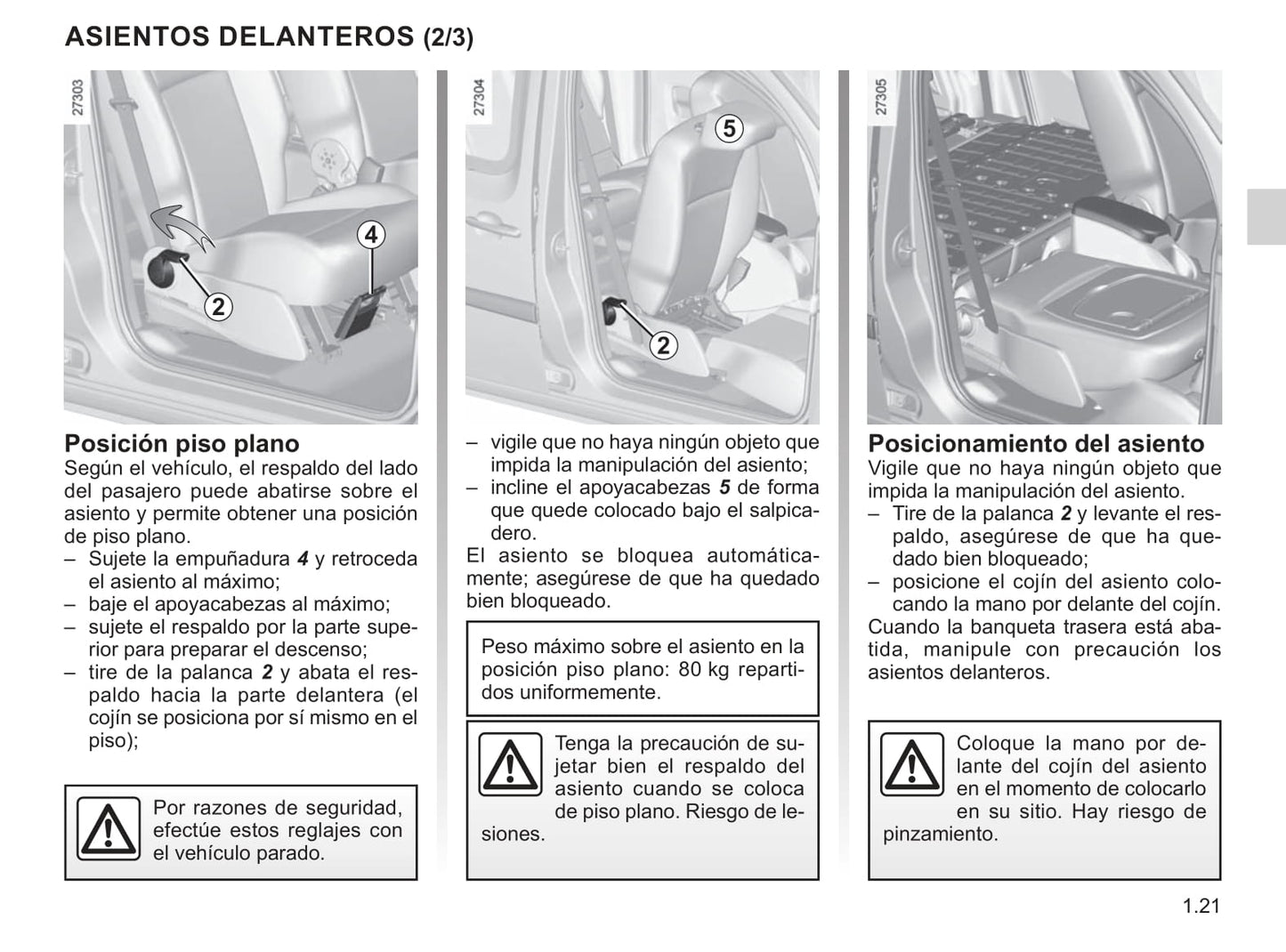 2013-2020 Renault Kangoo Manuel du propriétaire | Espagnol