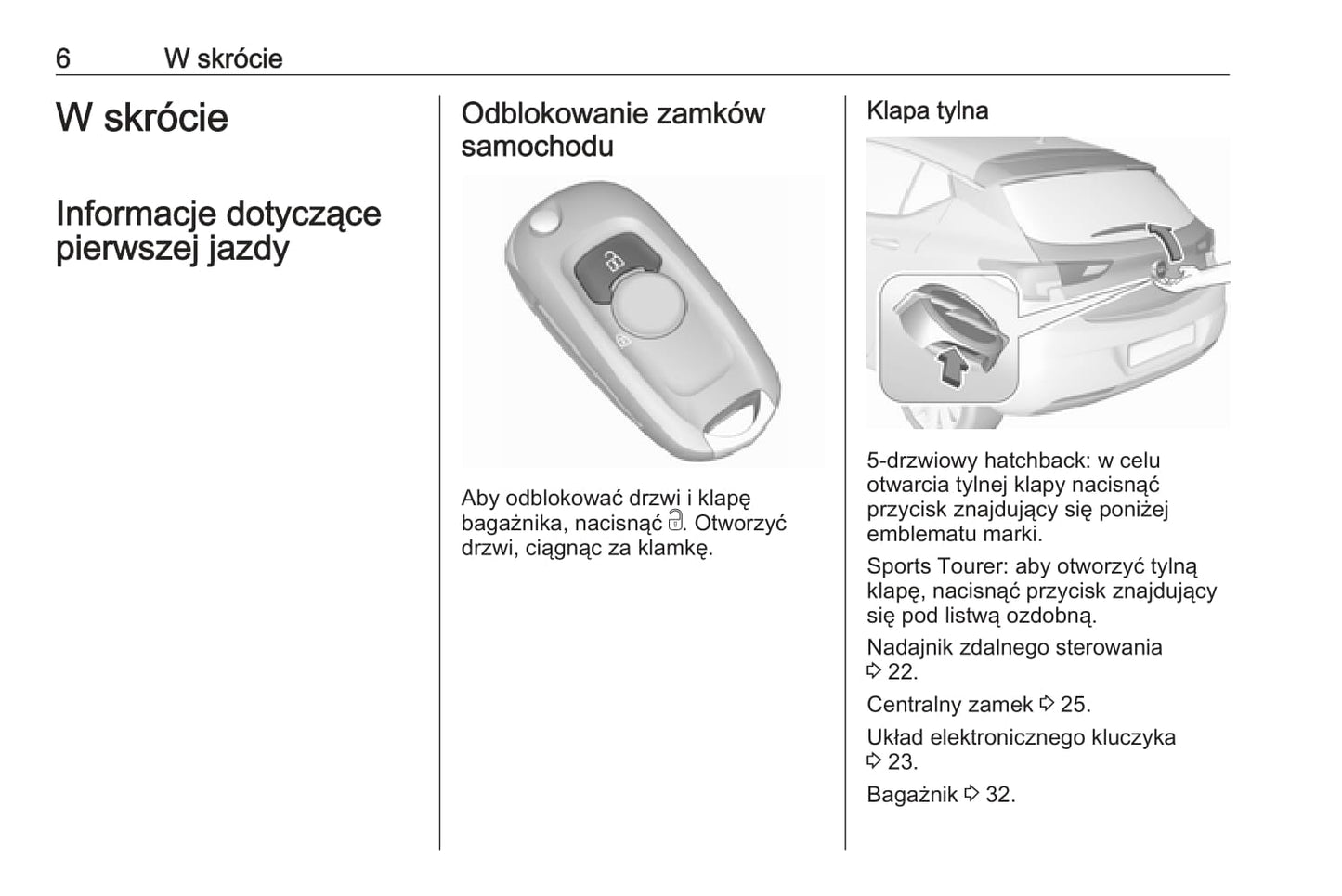 2019-2020 Opel Astra Bedienungsanleitung | Polnisch