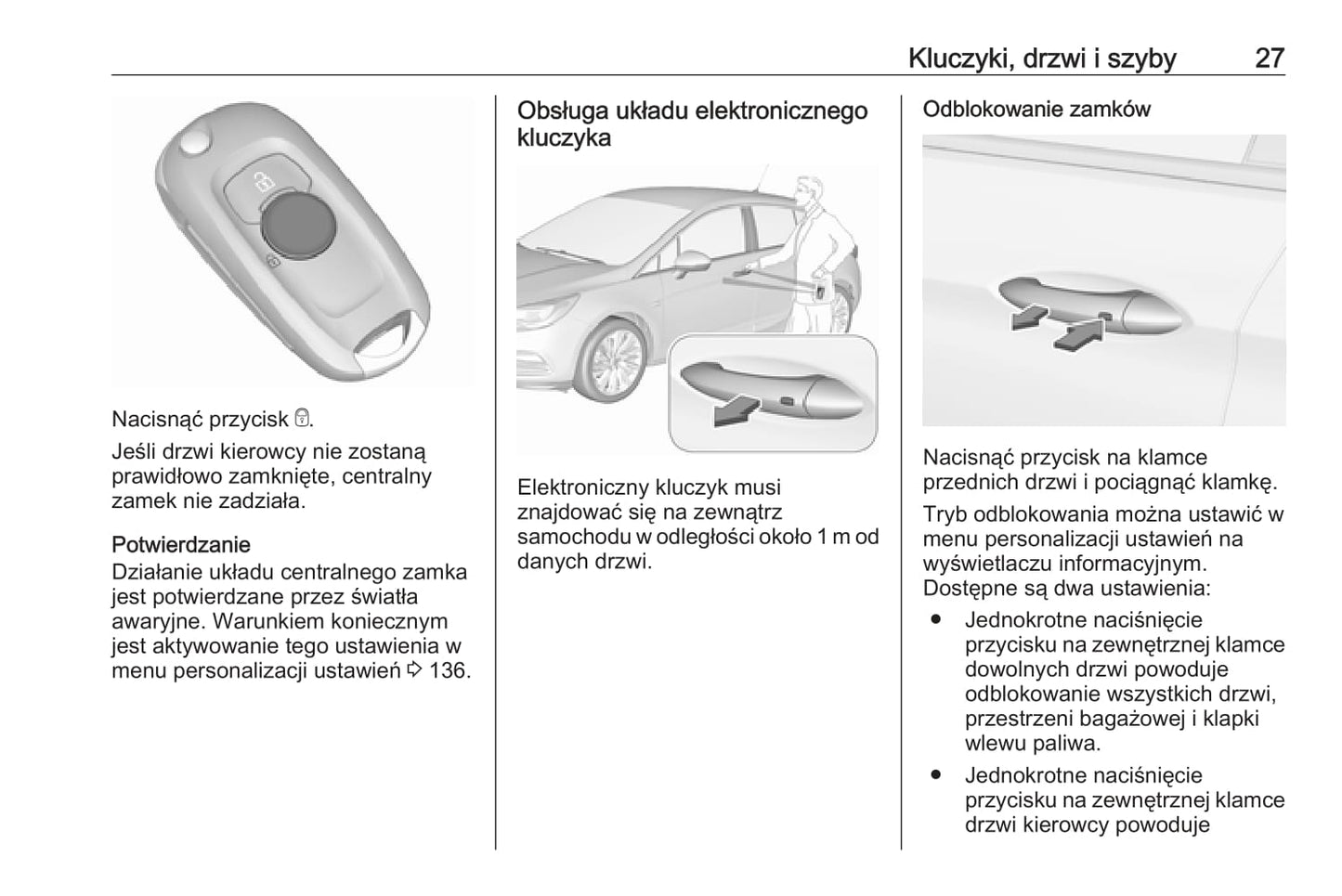 2019-2020 Opel Astra Bedienungsanleitung | Polnisch