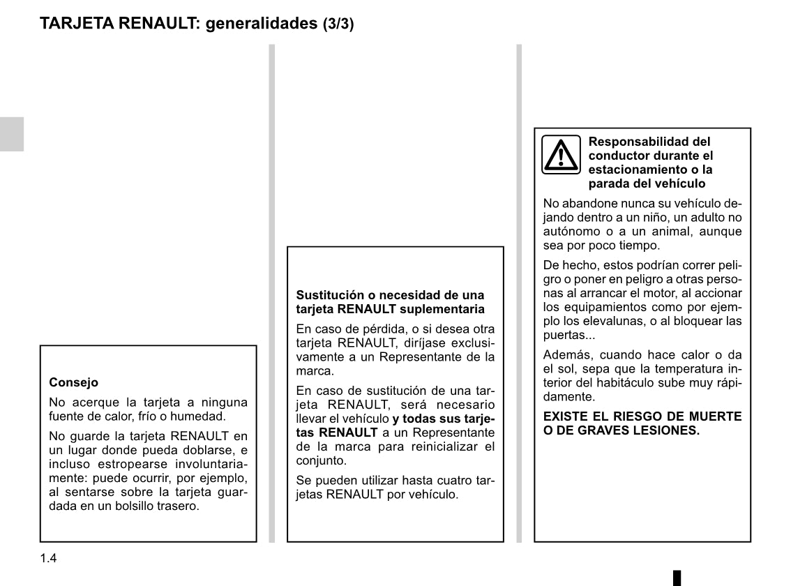 2012-2016 Renault Clio Manuel du propriétaire | Espagnol