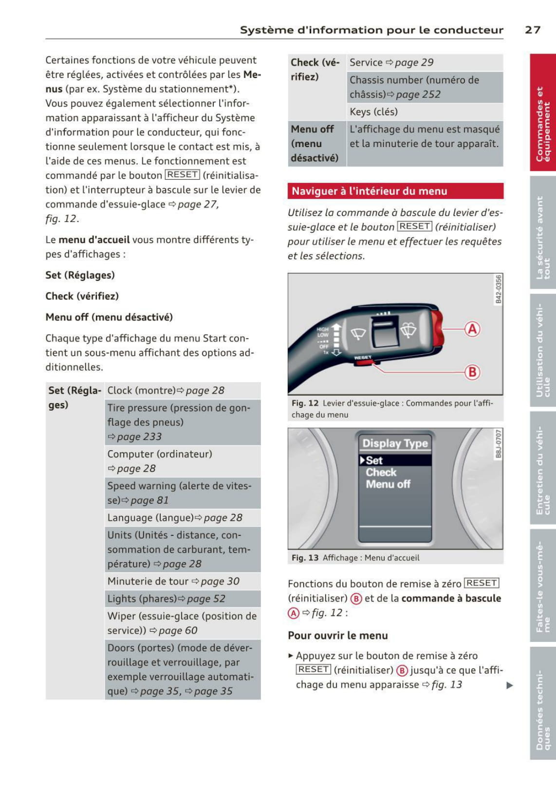 2012-2015 Audi R8 Bedienungsanleitung | Französisch