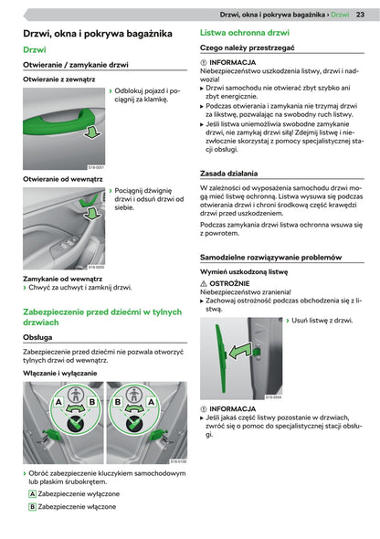 2019-2020 Skoda Kamiq Owner's Manual | Polish