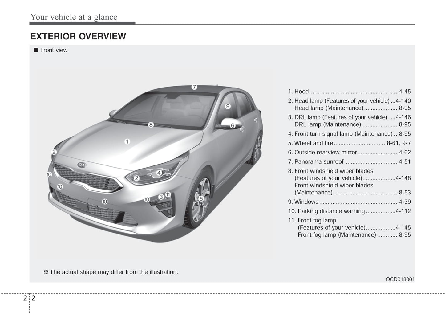 2018-2021 Kia Ceed Manuel du propriétaire | Anglais