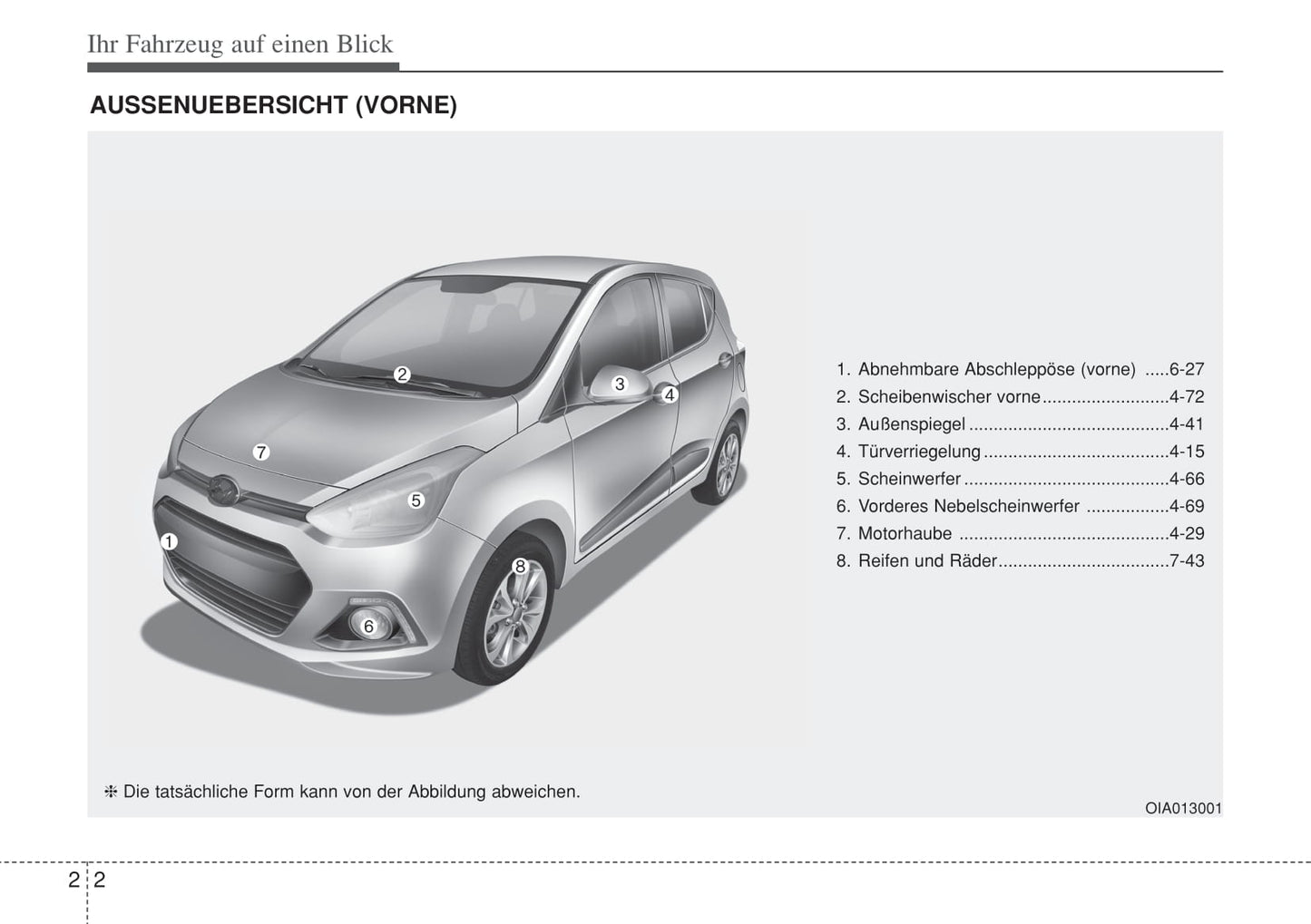 2013-2017 Hyundai i10 Manuel du propriétaire | Allemand