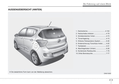 2013-2017 Hyundai i10 Manuel du propriétaire | Allemand