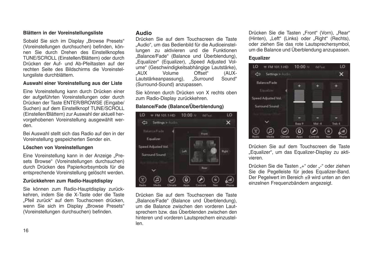 Jeep Uconnet 8.4 / 8.4 Nav Bedienungsanleitung 2017 - 2018