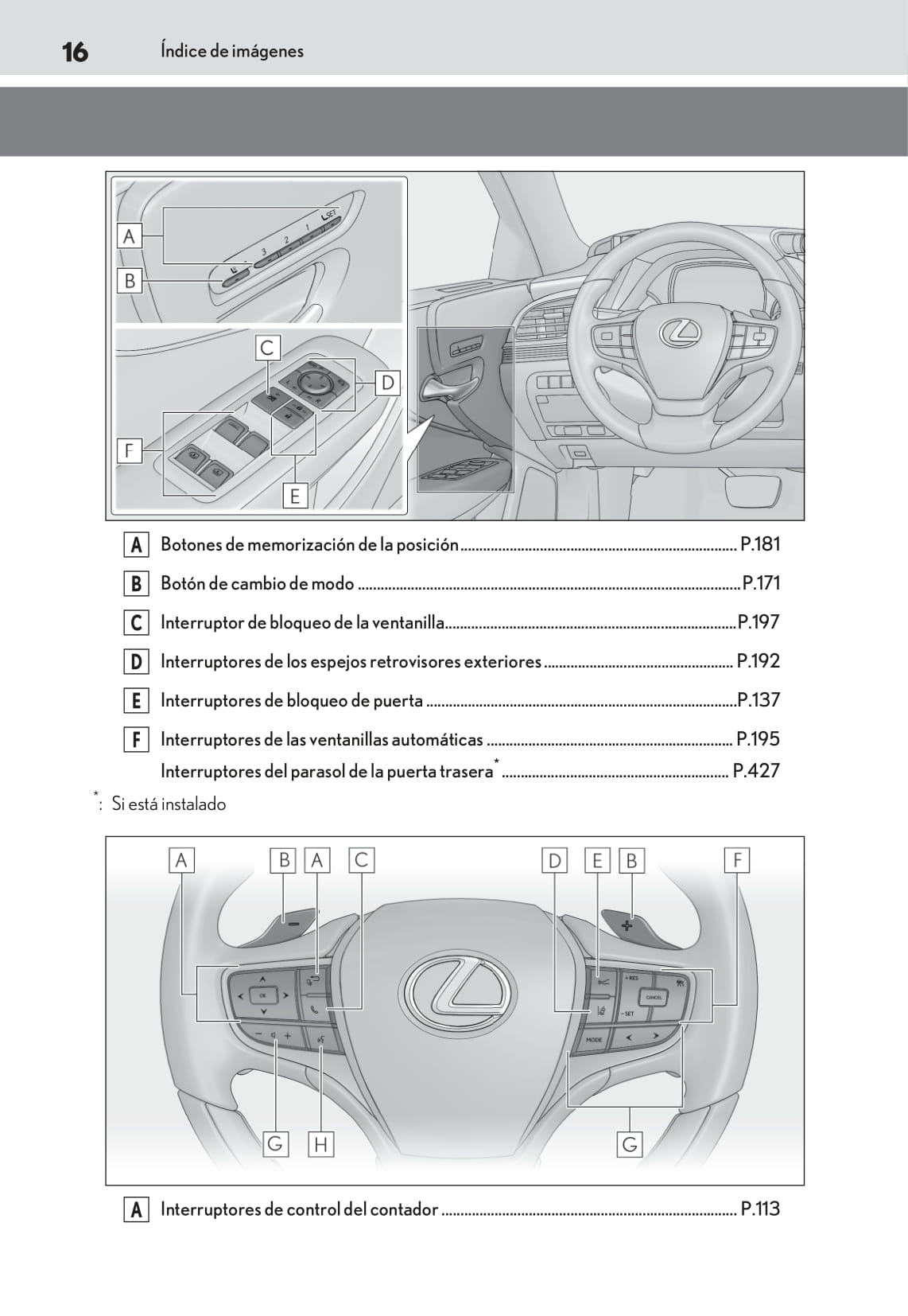 2018-2019 Lexus LS 500h Owner's Manual | Spanish