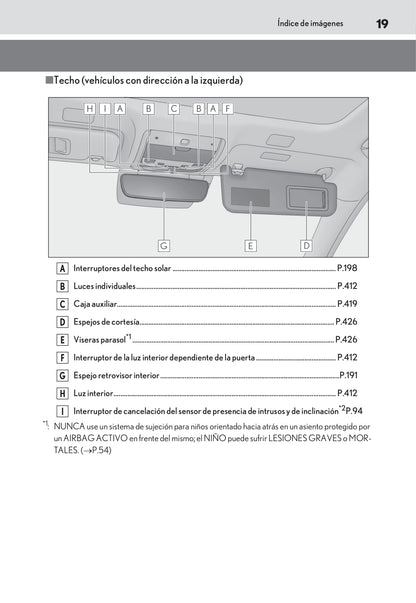 2018-2019 Lexus LS 500h Owner's Manual | Spanish