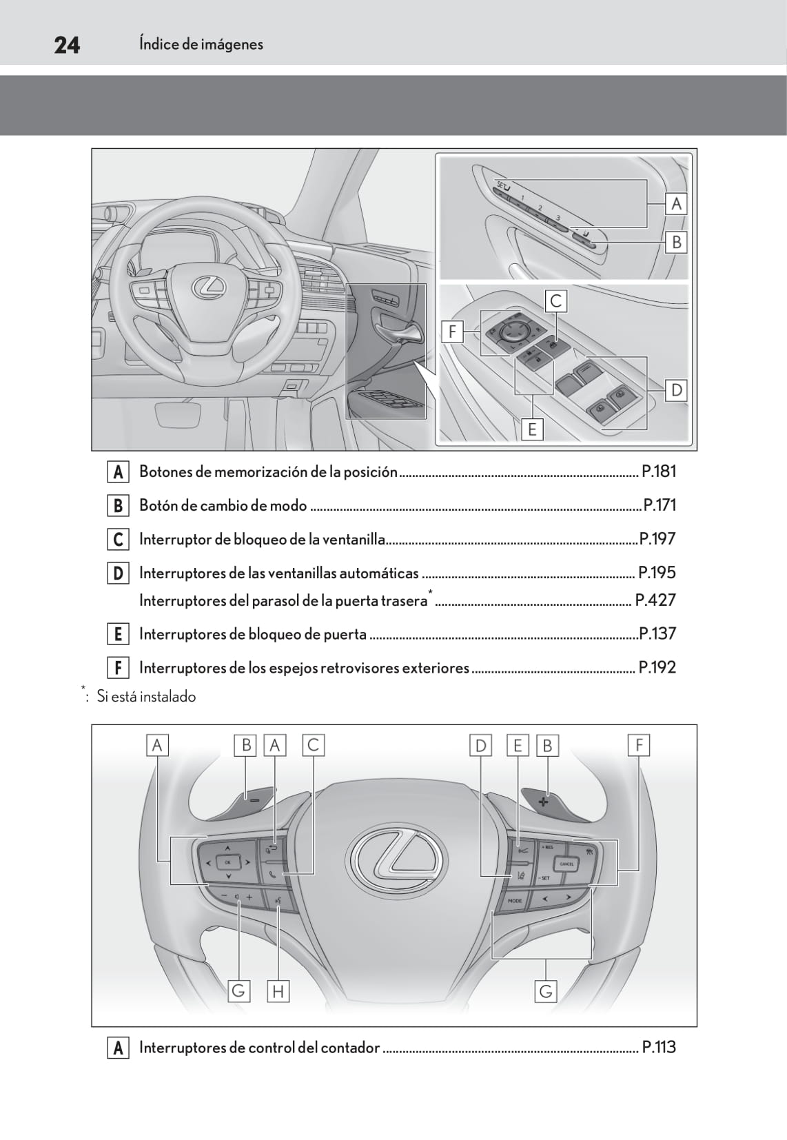 2018-2019 Lexus LS 500h Owner's Manual | Spanish