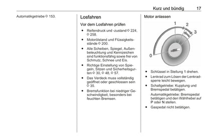 2016 Opel Cascada Bedienungsanleitung | Deutsch