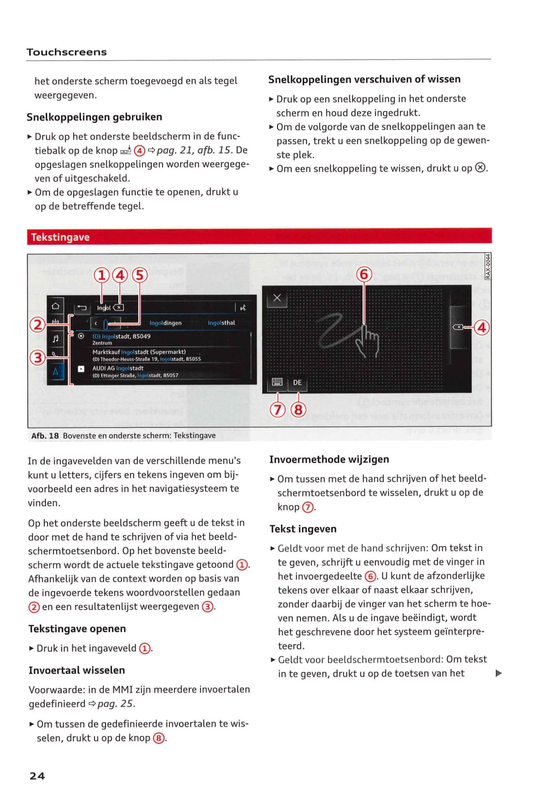 2018-2023 Audi e-tron Gebruikershandleiding | Nederlands