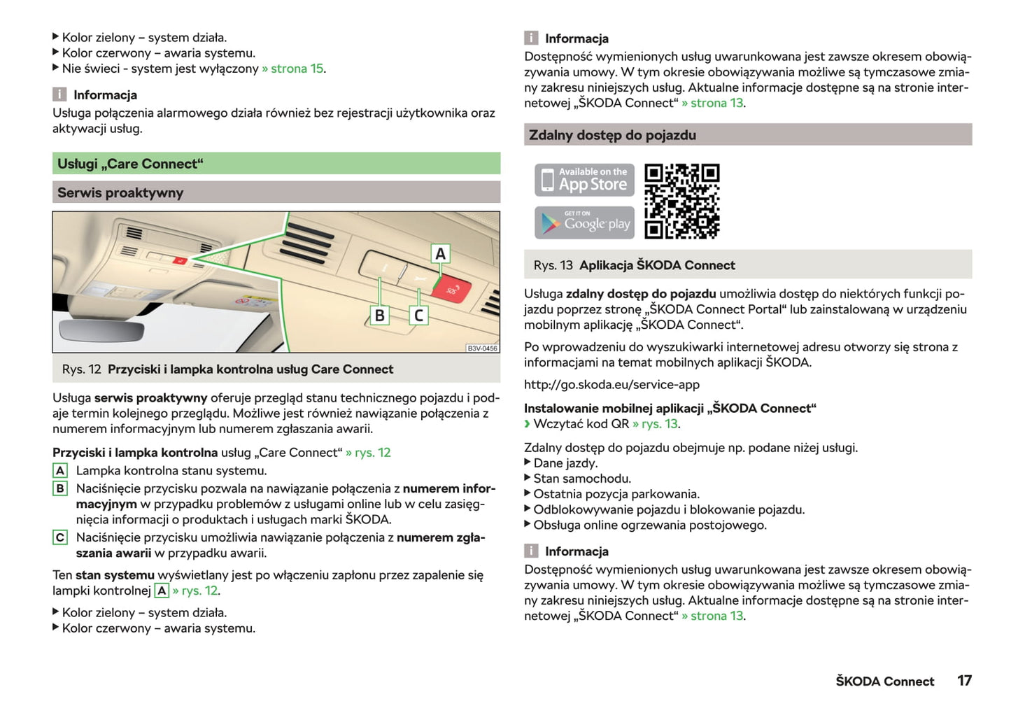 2018-2019 Skoda Superb Owner's Manual | Polish