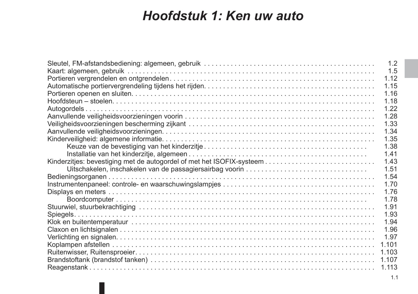 2021-2023 Dacia Duster Owner's Manual | Dutch