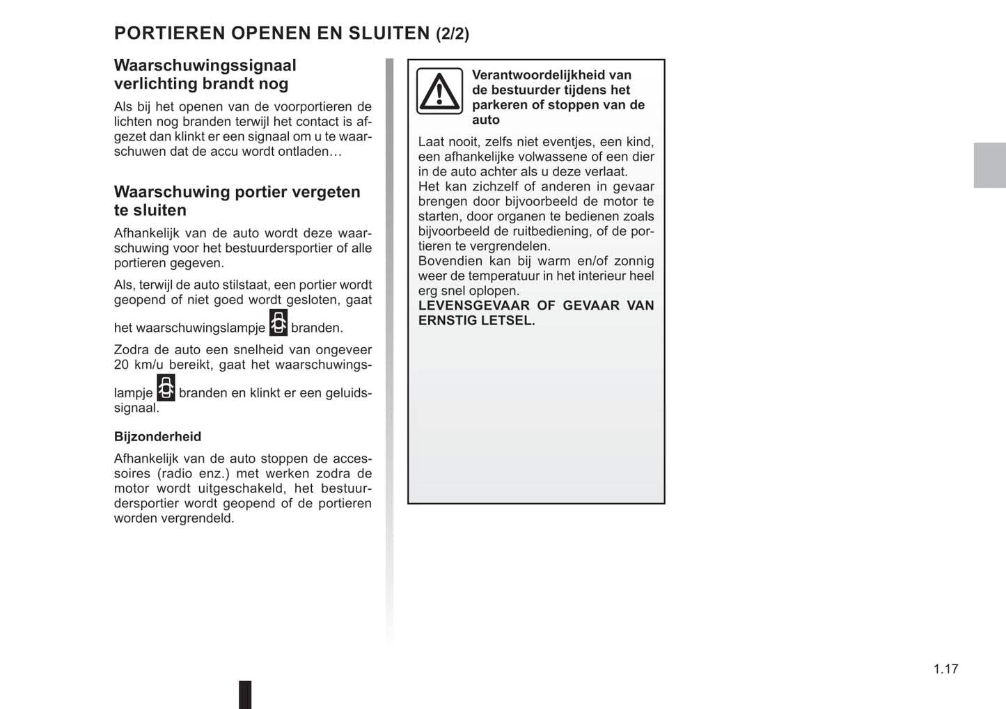 2021-2023 Dacia Duster Owner's Manual | Dutch