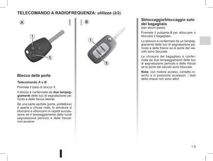 2009-2013 Renault Clio Manuel du propriétaire | Italien