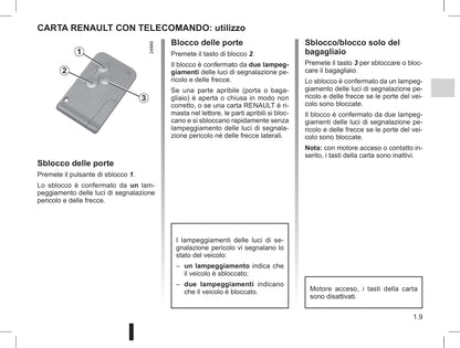 2009-2013 Renault Clio Manuel du propriétaire | Italien