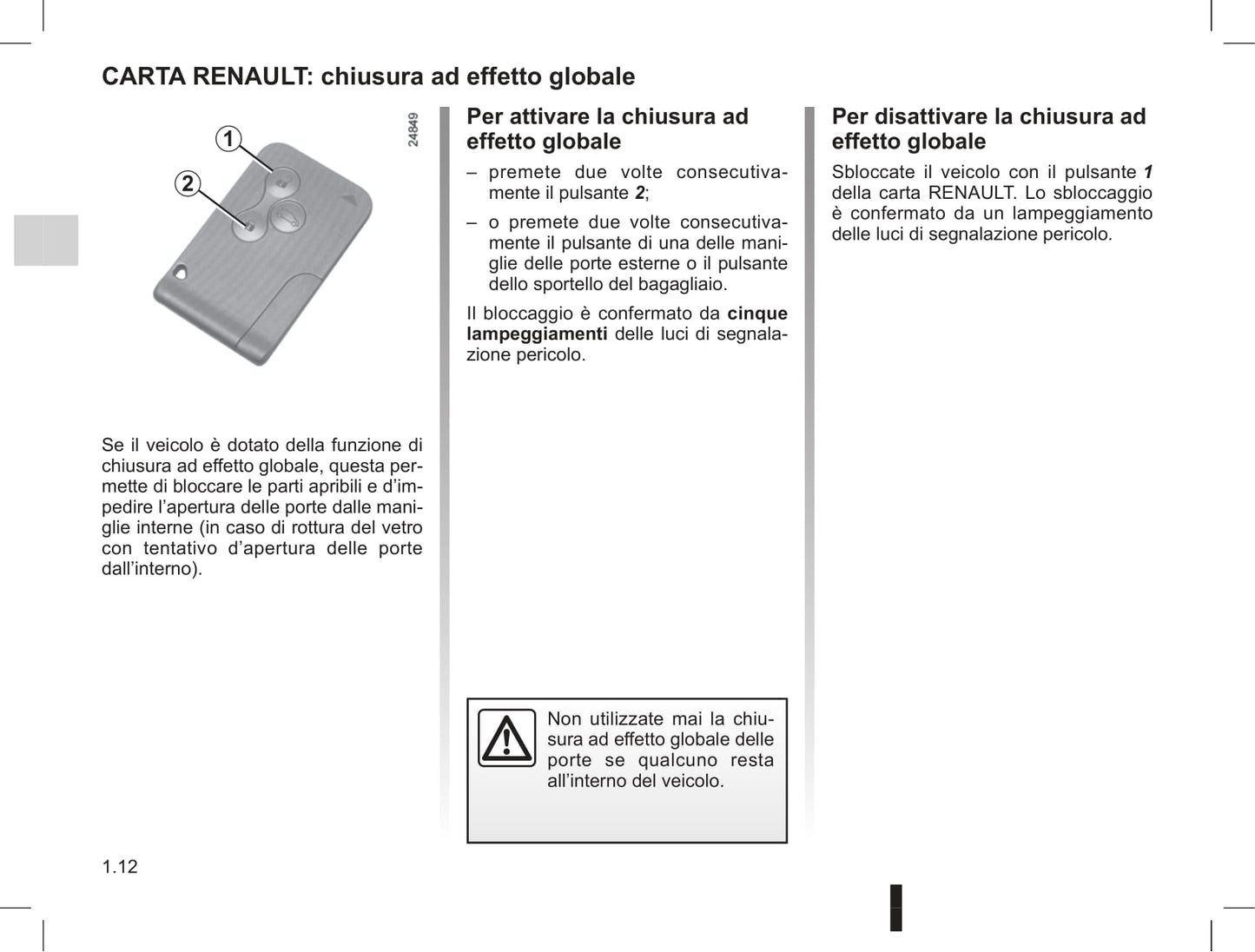 2009-2013 Renault Clio Manuel du propriétaire | Italien