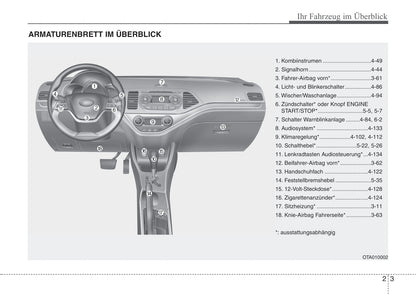 2016-2017 Kia Picanto Owner's Manual | German