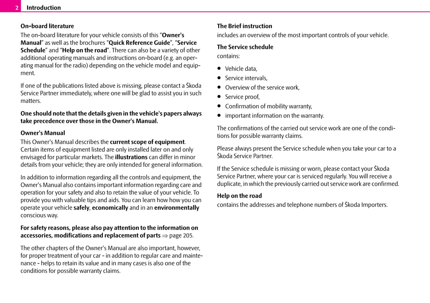 2007-2008 Skoda Superb Owner's Manual | English