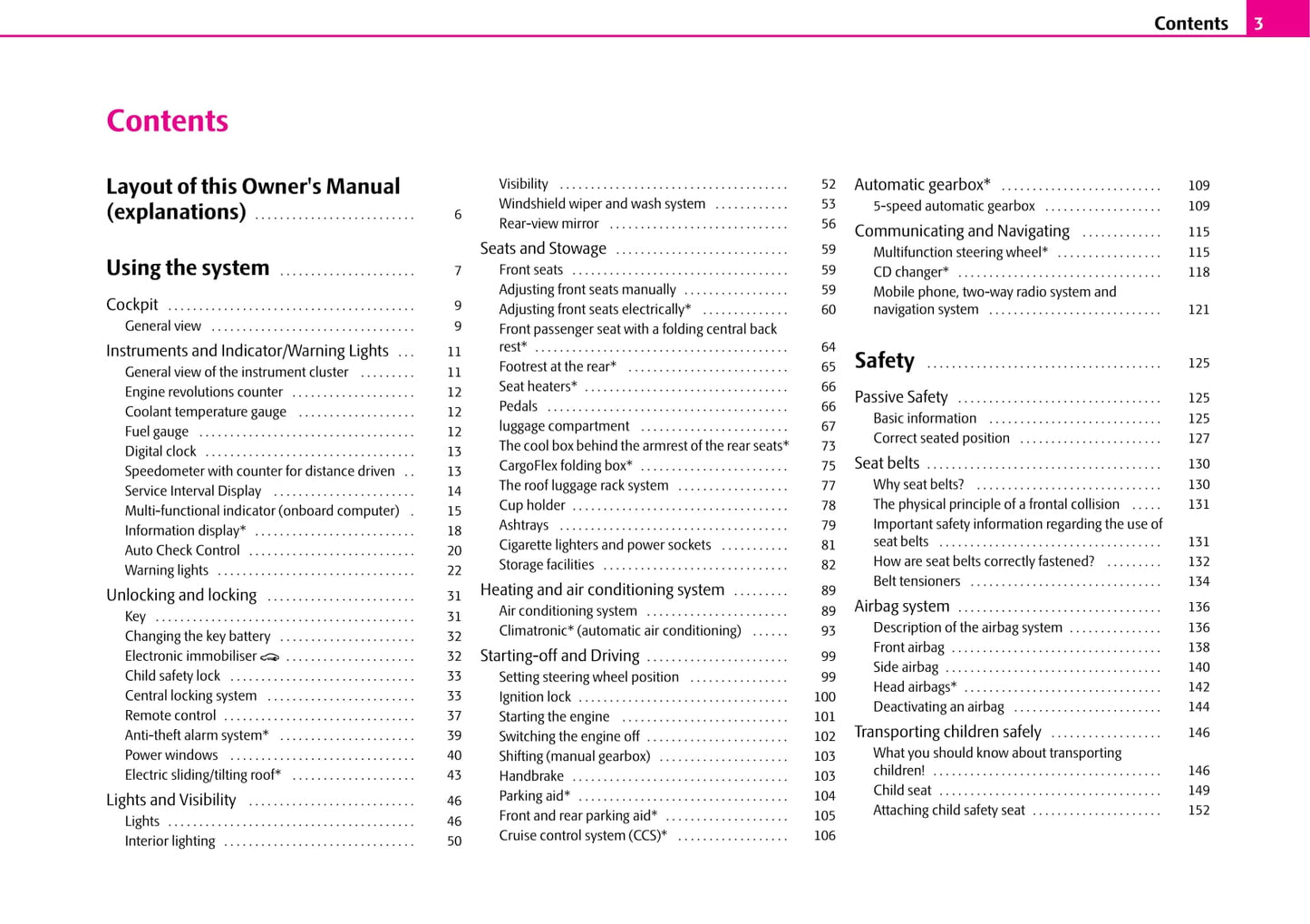 2007-2008 Skoda Superb Owner's Manual | English