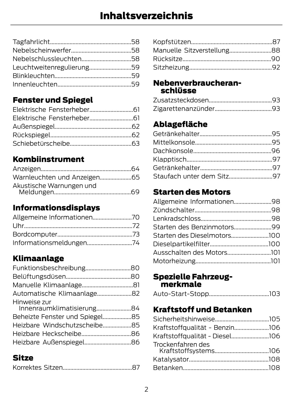 2014-2015 Ford Tourneo Courier / Transit Courier Gebruikershandleiding | Duits