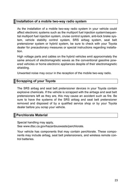 2009-2010 Toyota Prius Gebruikershandleiding | Engels