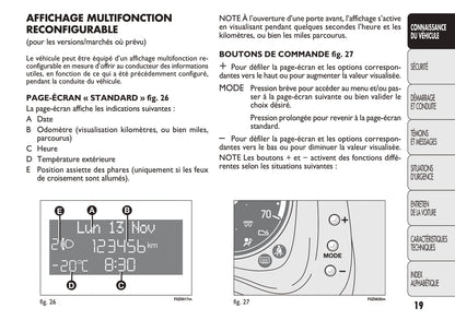 2011-2012 Fiat Panda Owner's Manual | French