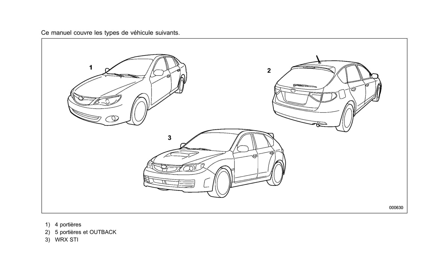 2010 Subaru Impreza Gebruikershandleiding | Frans