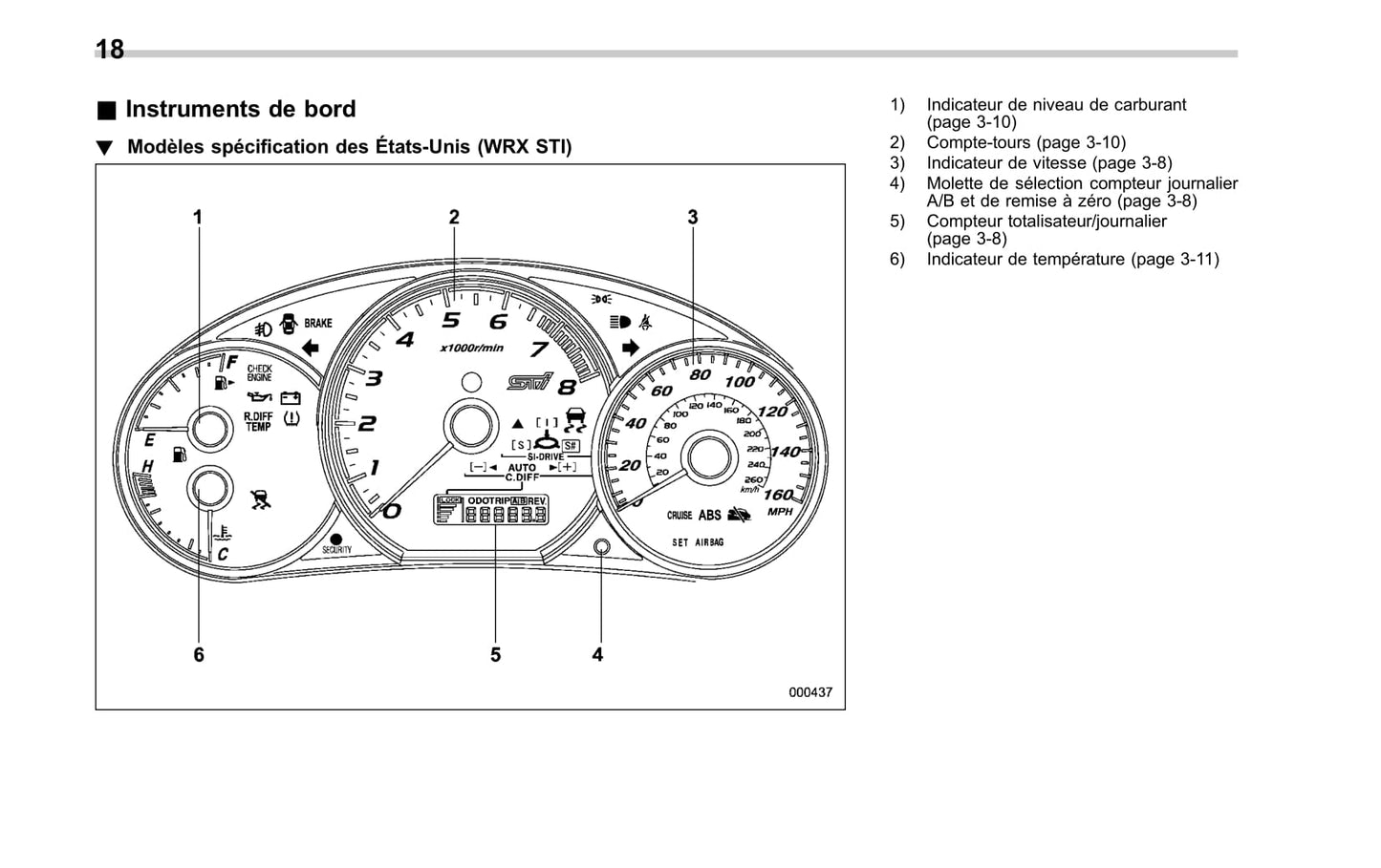 2010 Subaru Impreza Gebruikershandleiding | Frans