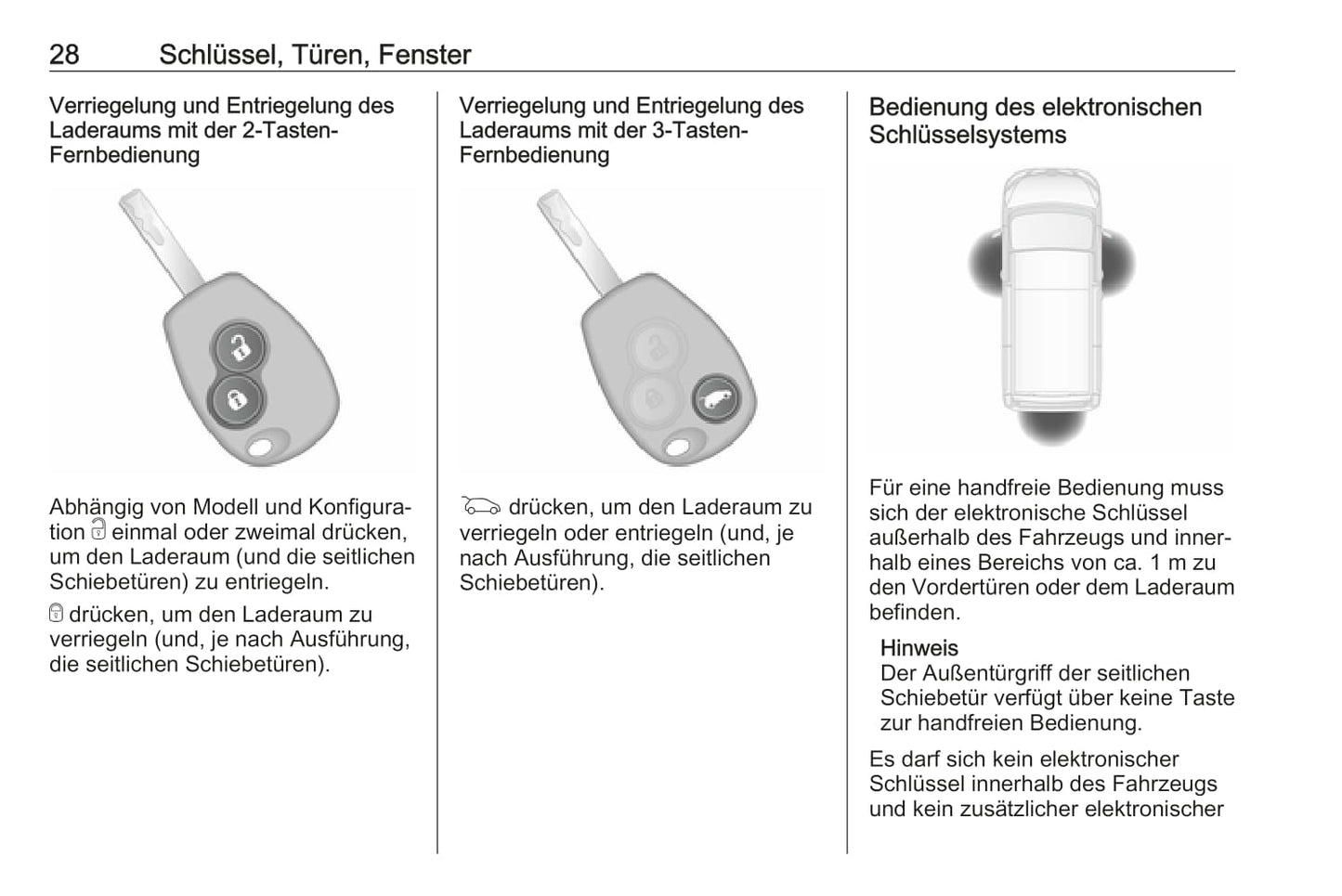 2018-2019 Opel Vivaro Gebruikershandleiding | Duits