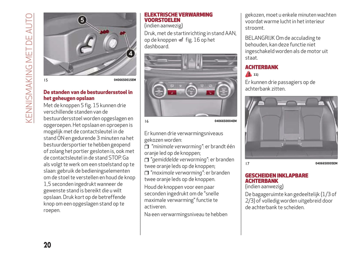 2016-2020 Alfa Romeo Giulia Bedienungsanleitung | Niederländisch