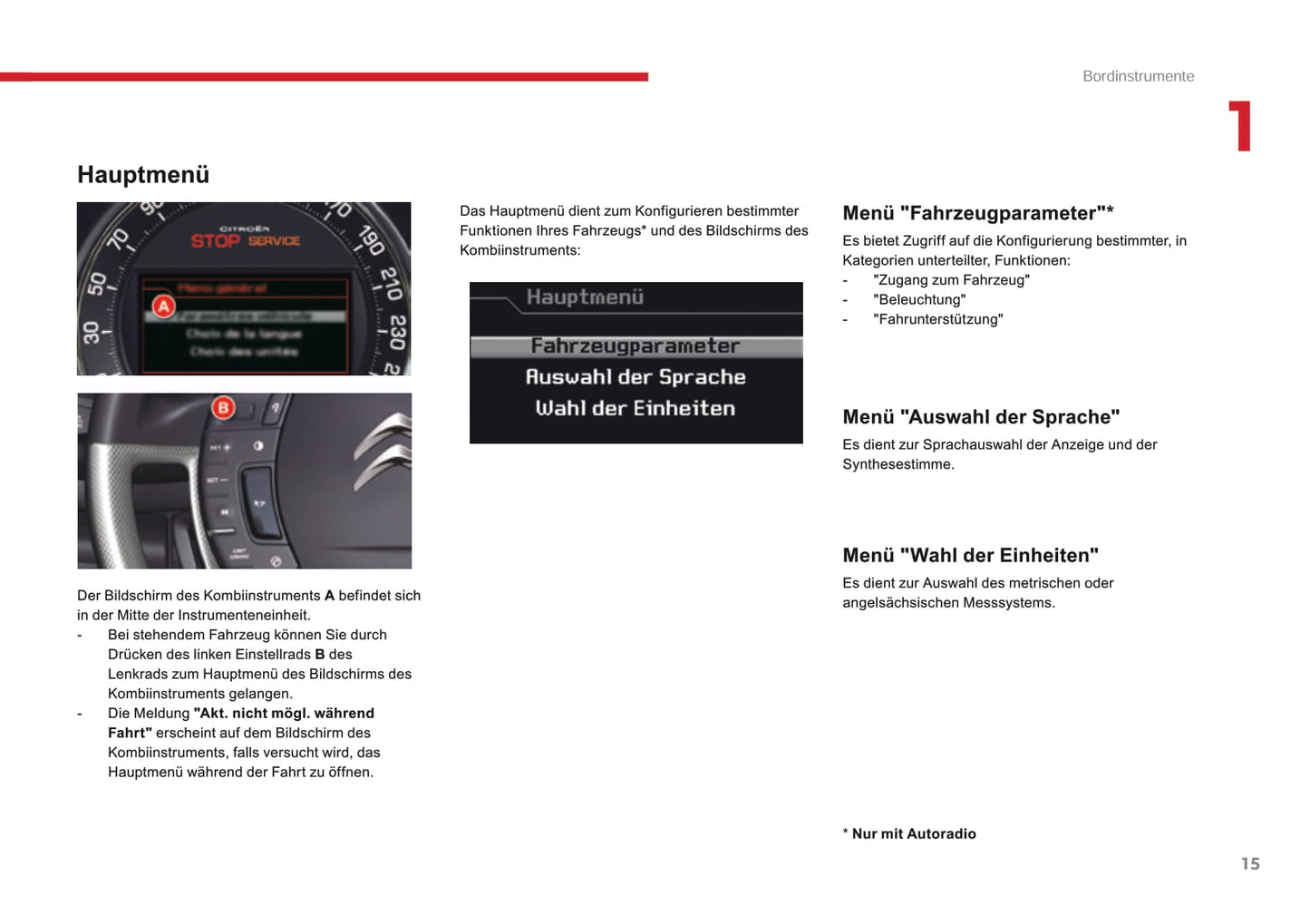 2016-2017 Citroën C5 Owner's Manual | German