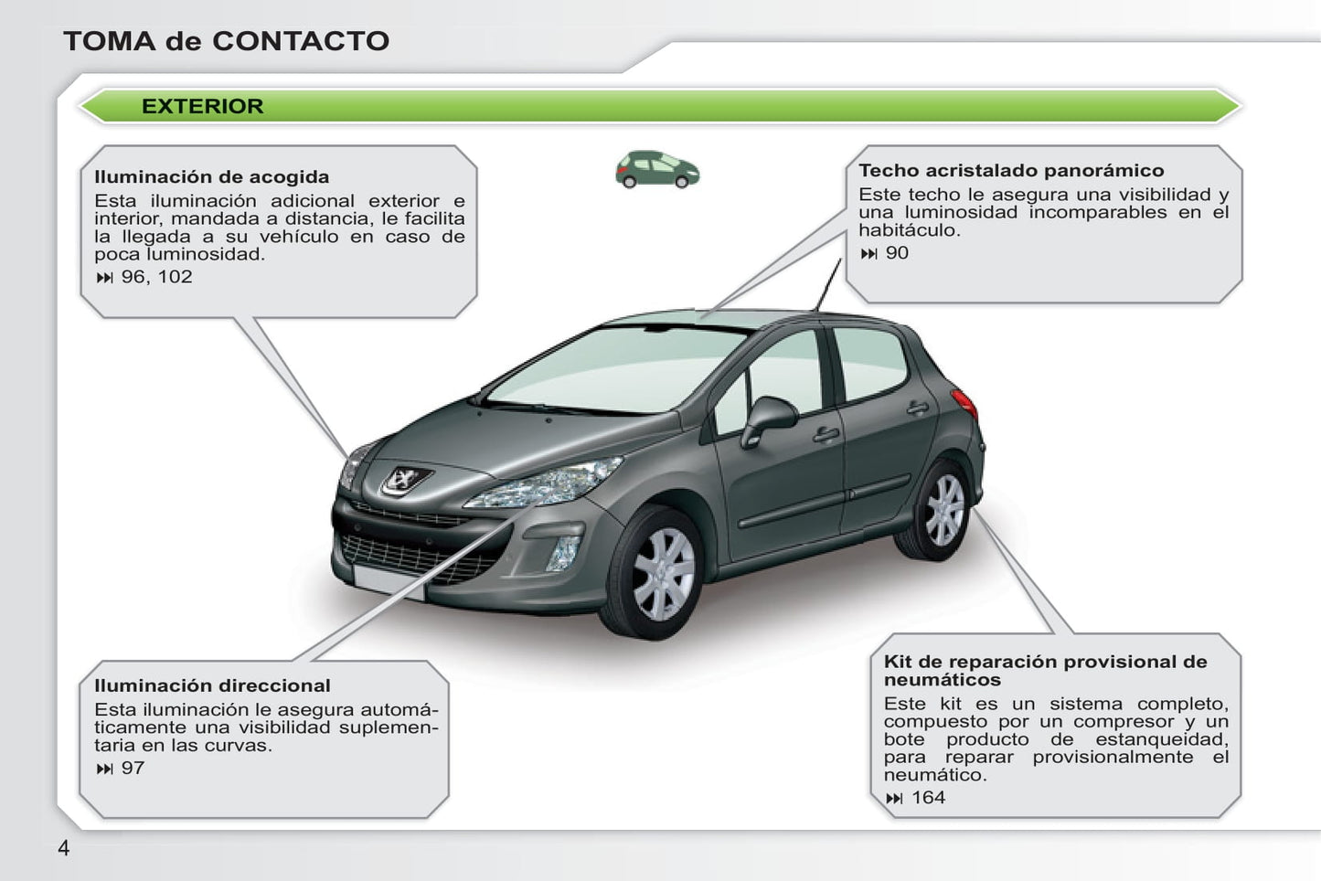 2010-2011 Peugeot 308 Manuel du propriétaire | Espagnol