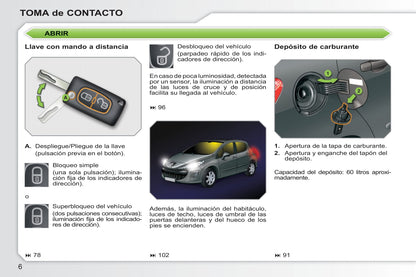 2010-2011 Peugeot 308 Manuel du propriétaire | Espagnol