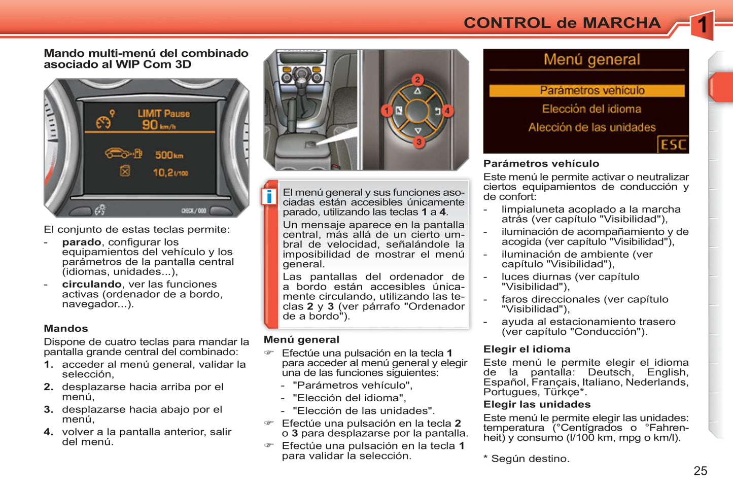 2010-2011 Peugeot 308 Manuel du propriétaire | Espagnol