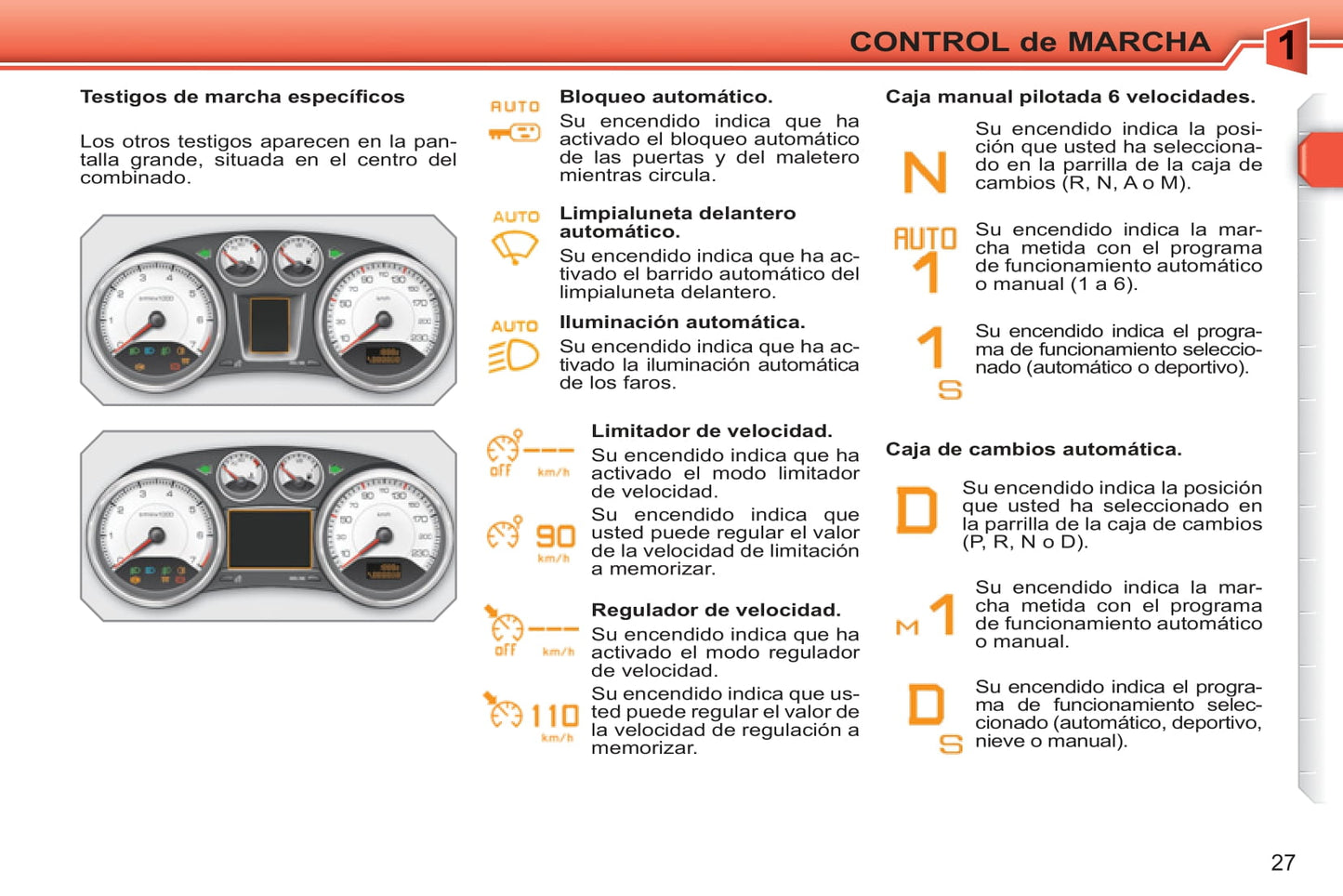 2010-2011 Peugeot 308 Manuel du propriétaire | Espagnol