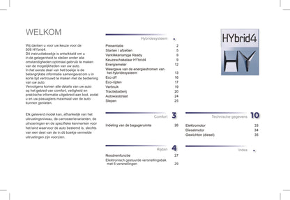 2012-2014 Peugeot 508/508 HYbrid4 Bedienungsanleitung | Niederländisch