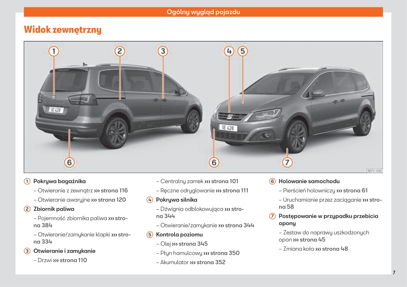 2019-2020 Seat Alhambra Owner's Manual | Polish