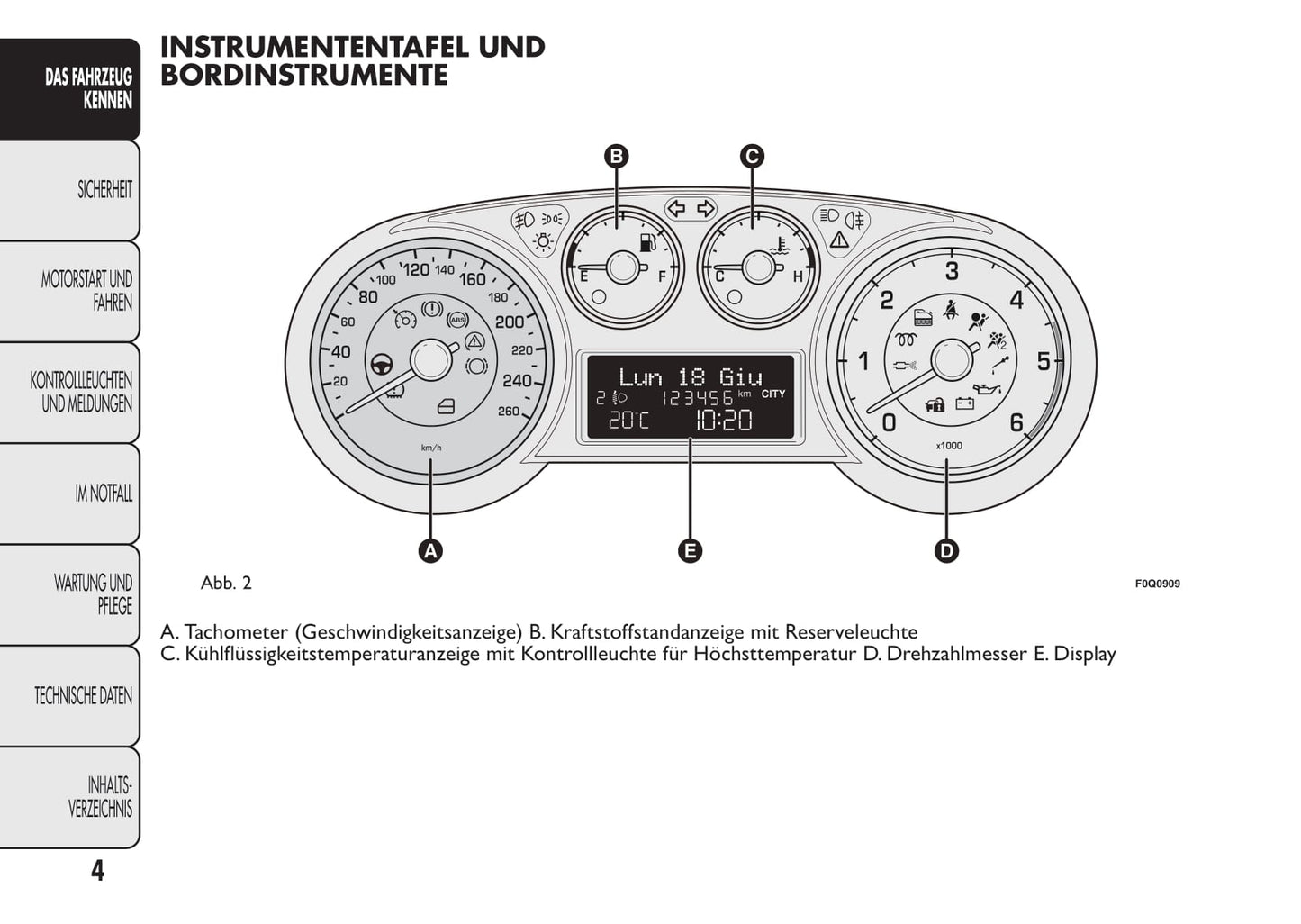 2013-2014 Fiat Bravo Owner's Manual | German